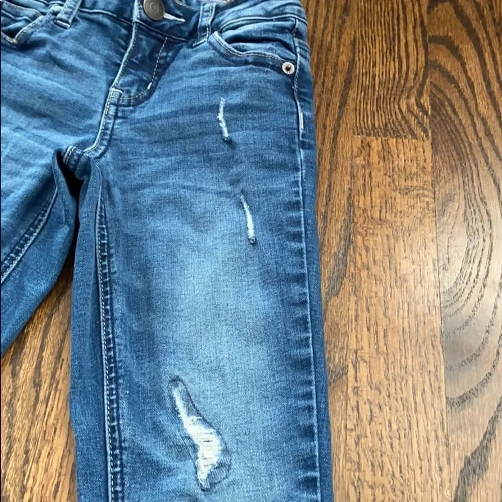 🍭6/$30 Justice Slim Fit Super Skinny Distressed Jeans - 8